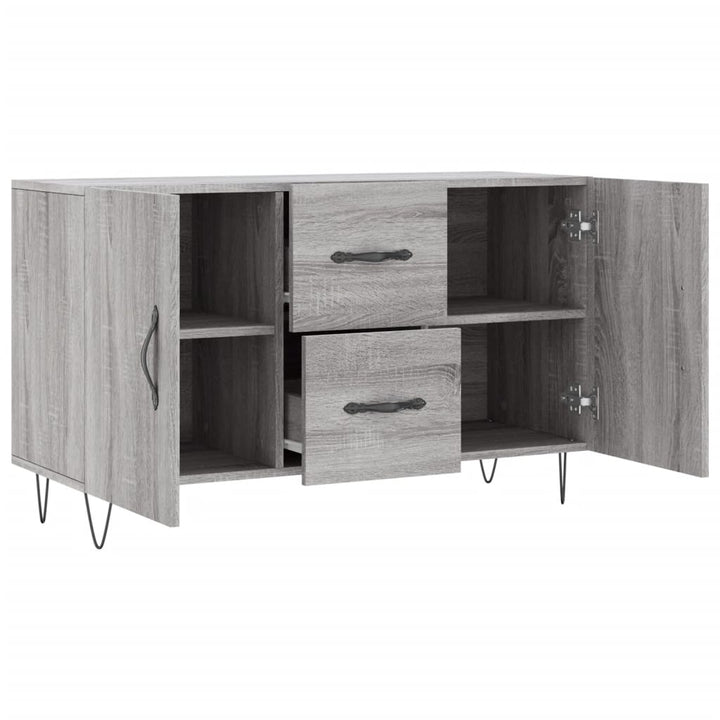 skænk 100x36x60 cm konstrueret træ grå sonoma-eg