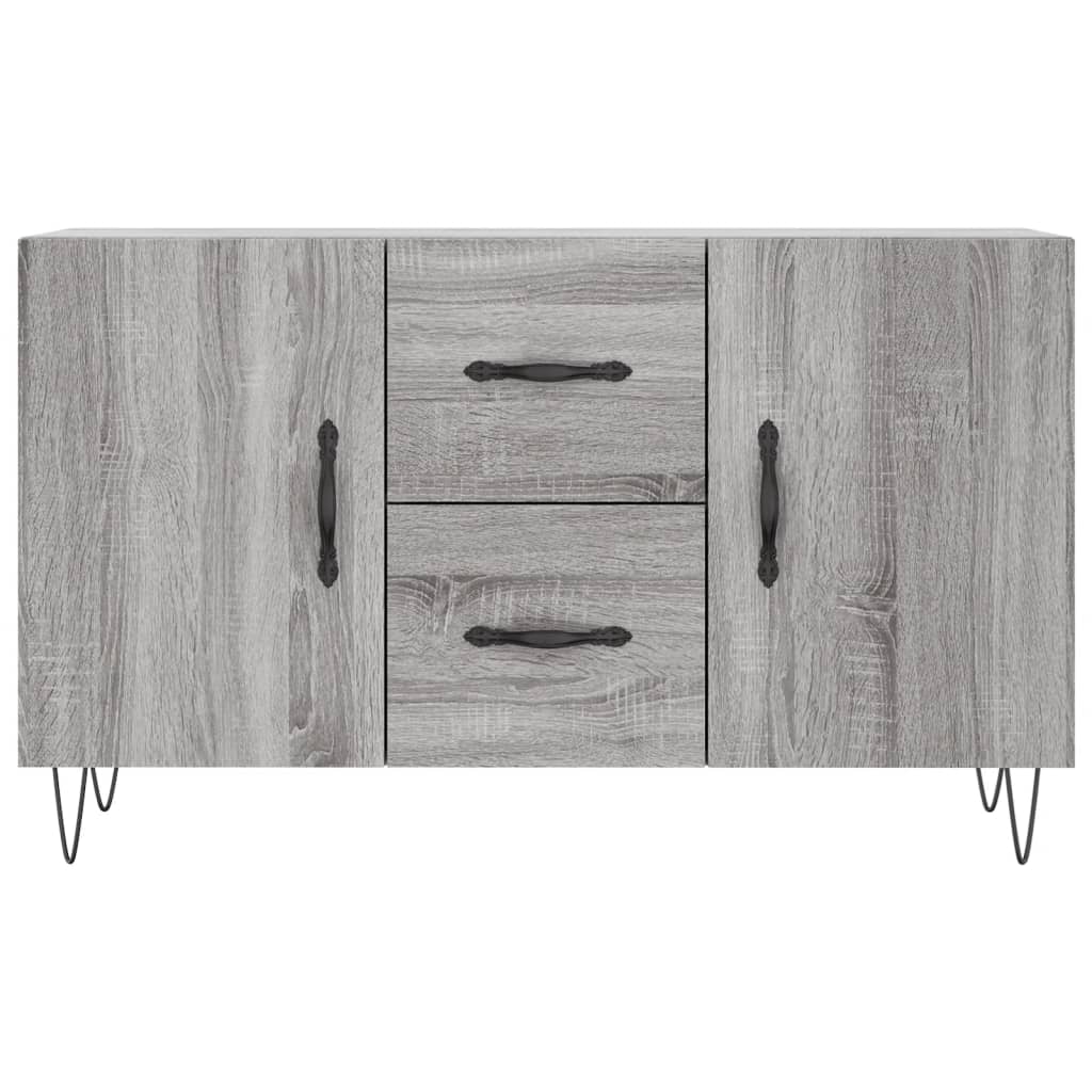 skænk 100x36x60 cm konstrueret træ grå sonoma-eg