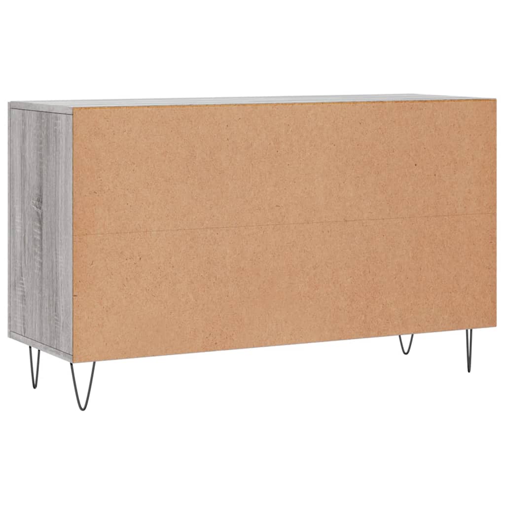 skænk 100x36x60 cm konstrueret træ grå sonoma-eg