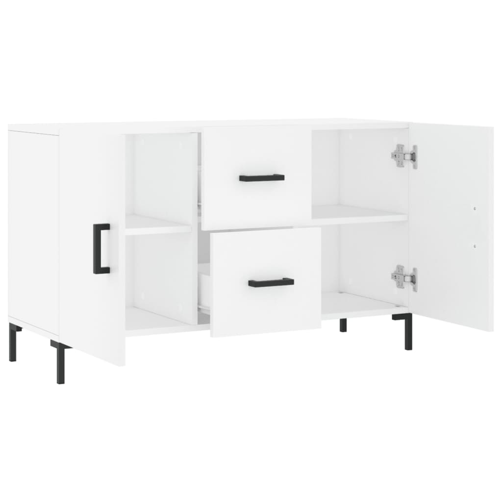 skænk 100x36x60 cm konstrueret træ hvid
