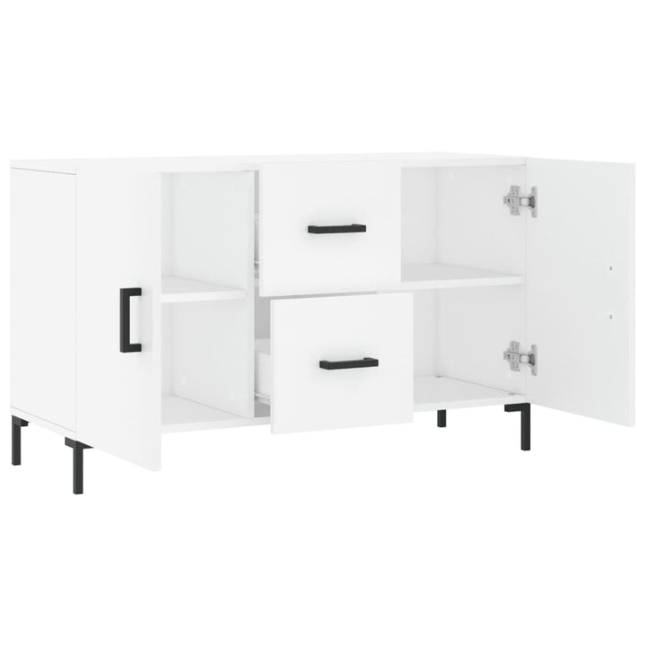 skænk 100x36x60 cm konstrueret træ hvid