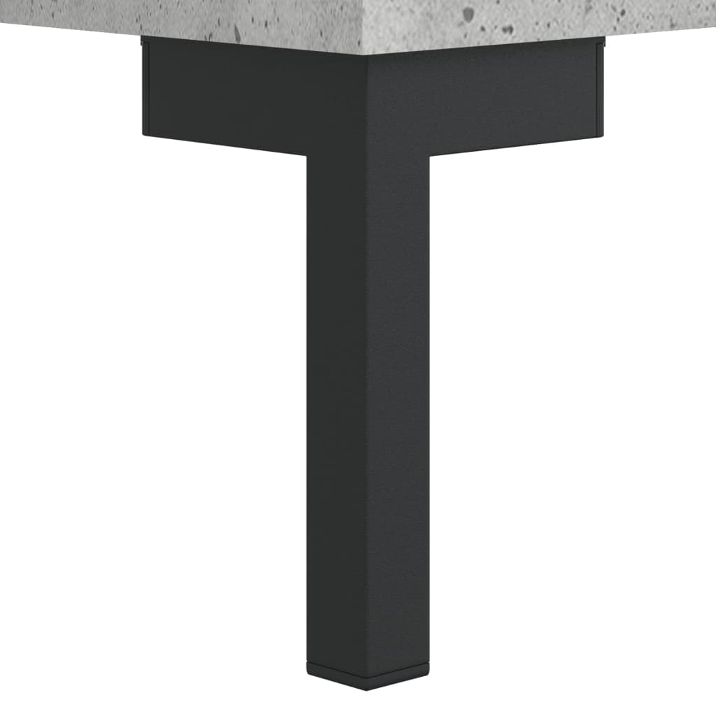 skænk 100x36x60 cm konstrueret træ betongrå