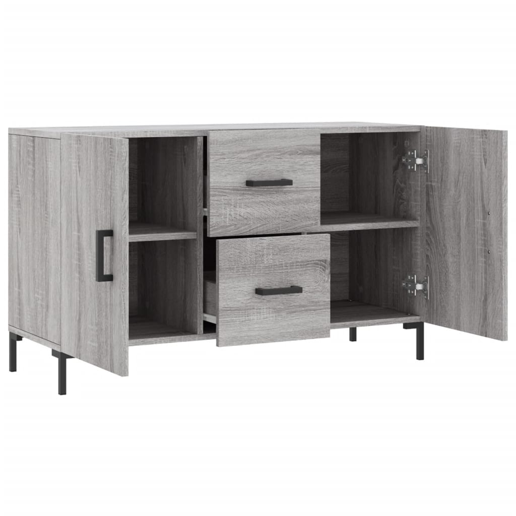skænk 100x36x60 cm konstrueret træ grå sonoma-eg