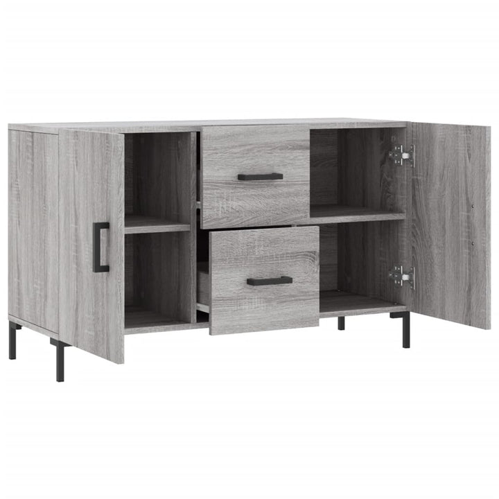 skænk 100x36x60 cm konstrueret træ grå sonoma-eg