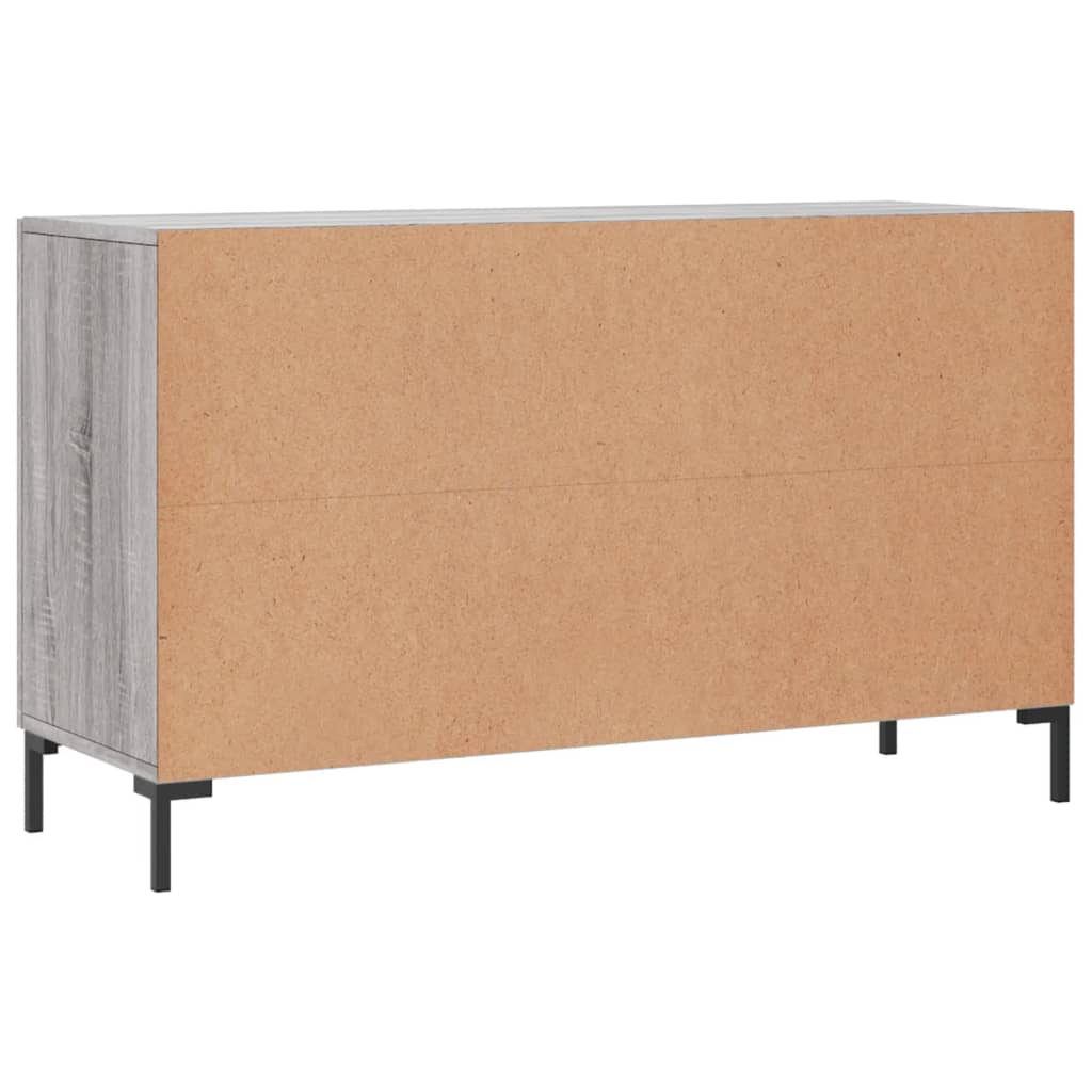 skænk 100x36x60 cm konstrueret træ grå sonoma-eg