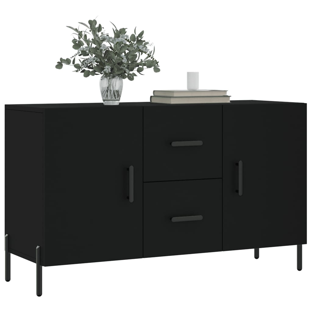 skænk 100x36x60 cm konstrueret træ sort