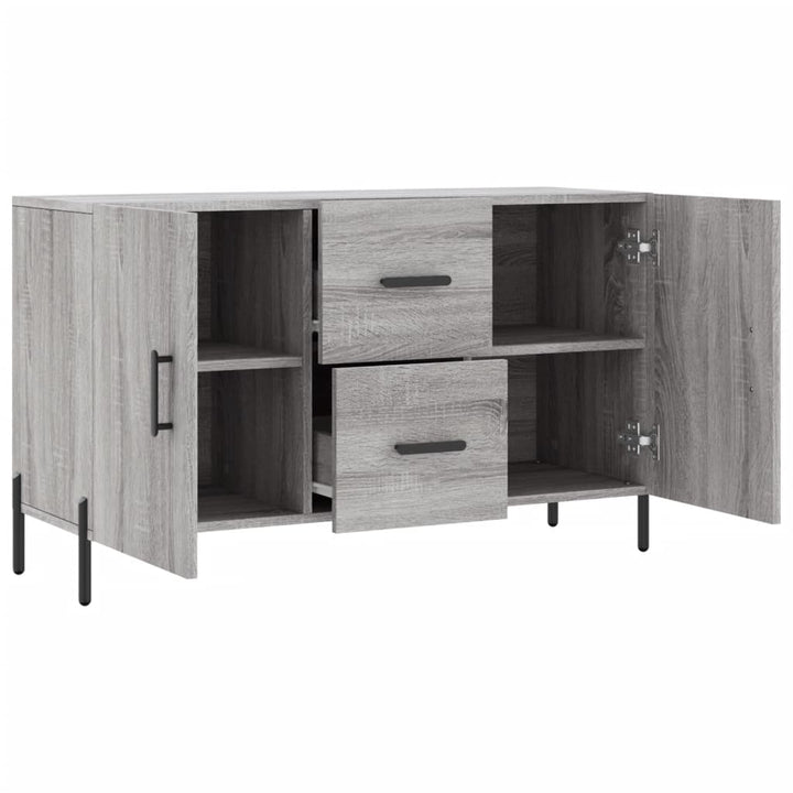 skænk 100x36x60 cm konstrueret træ grå sonoma-eg