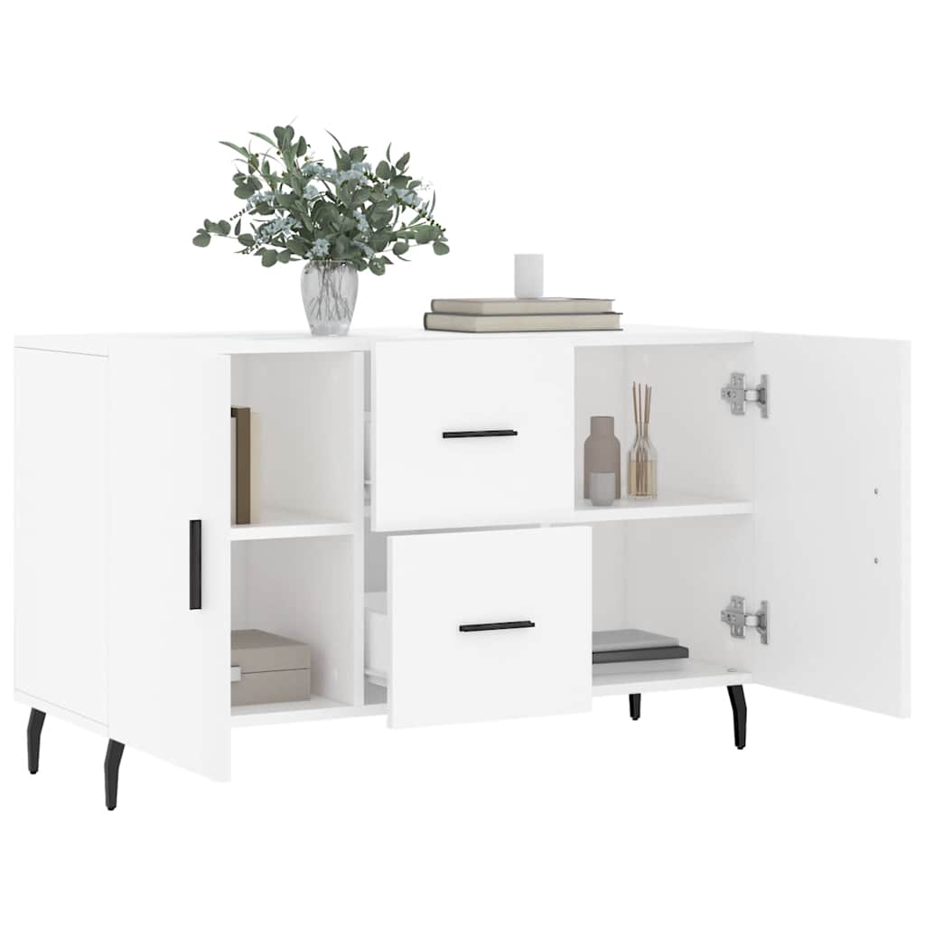 skænk 100x36x60 cm konstrueret træ hvid
