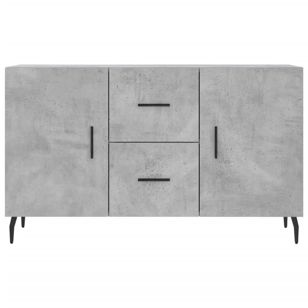 skænk 100x36x60 cm konstrueret træ betongrå
