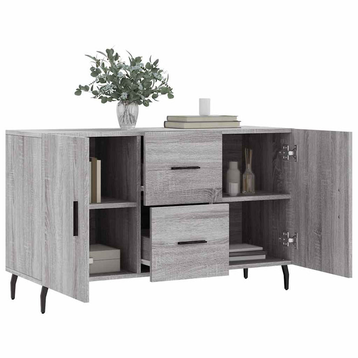 skænk 100x36x60 cm konstrueret træ grå sonoma-eg