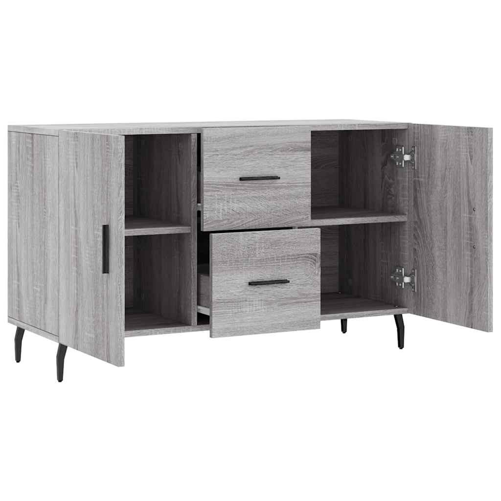 skænk 100x36x60 cm konstrueret træ grå sonoma-eg