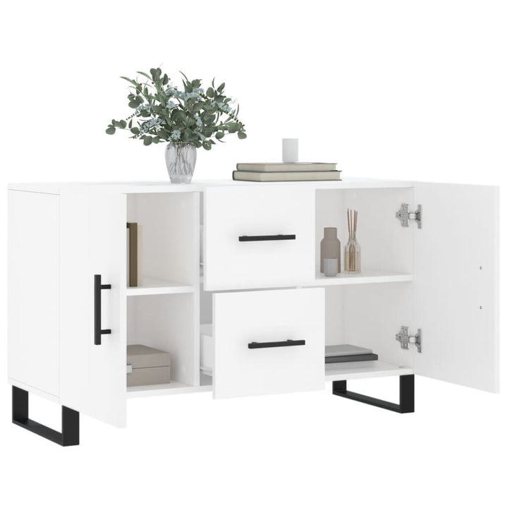 skænk 100x36x60 cm konstrueret træ hvid