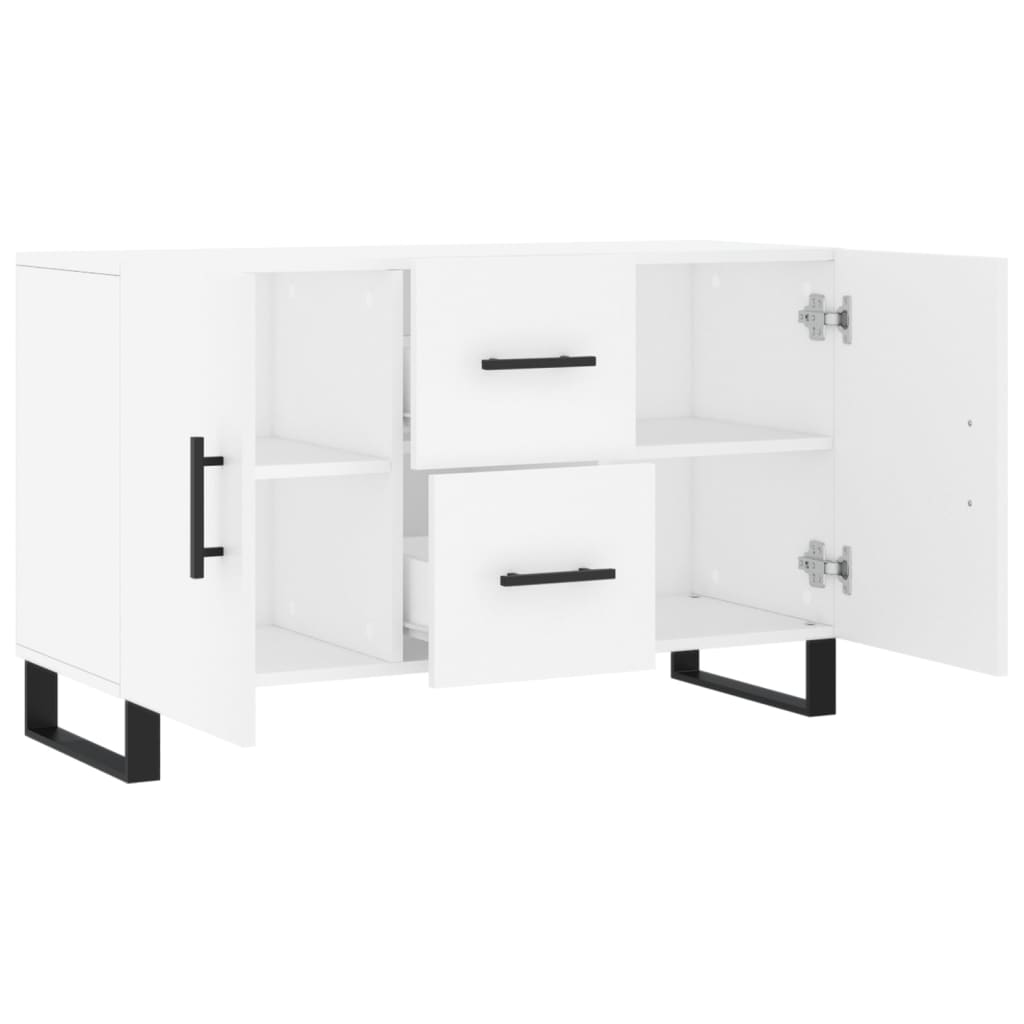 skænk 100x36x60 cm konstrueret træ hvid