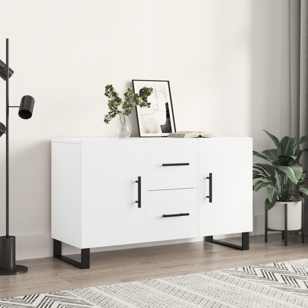 skænk 100x36x60 cm konstrueret træ hvid