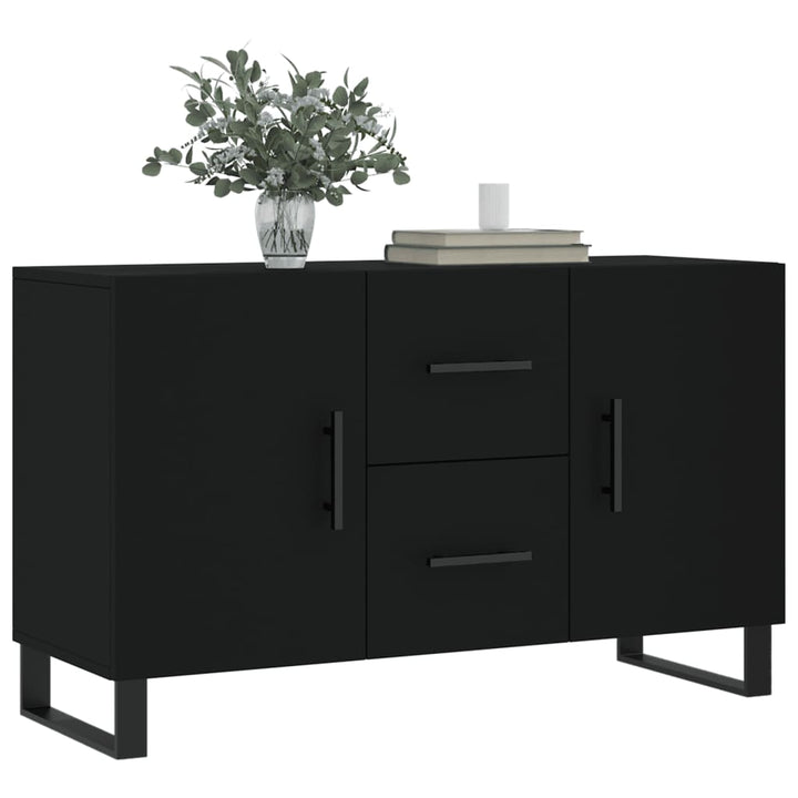 skænk 100x36x60 cm konstrueret træ sort