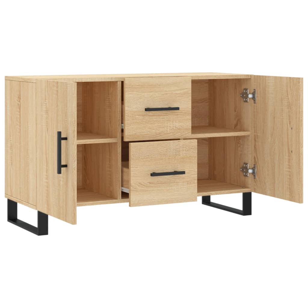 skænk 100x36x60 cm konstrueret træ sonoma-eg