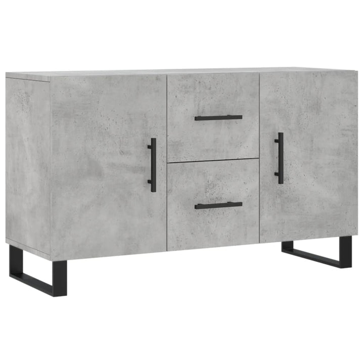 skænk 100x36x60 cm konstrueret træ betongrå