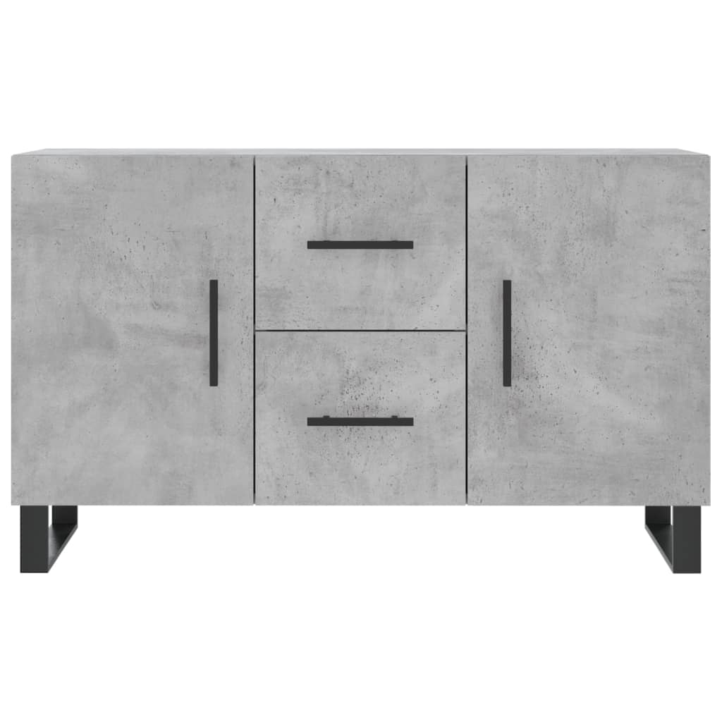 skænk 100x36x60 cm konstrueret træ betongrå