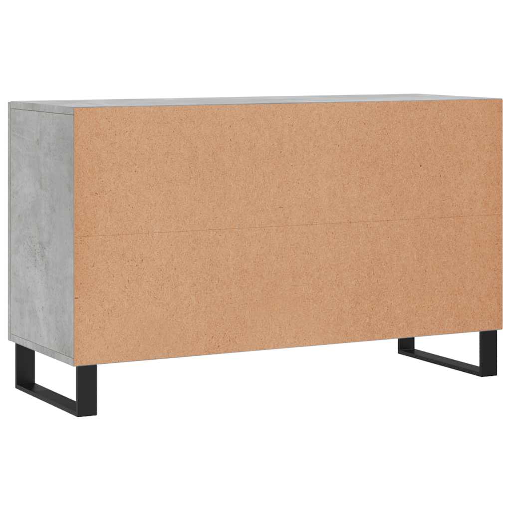 skænk 100x36x60 cm konstrueret træ betongrå