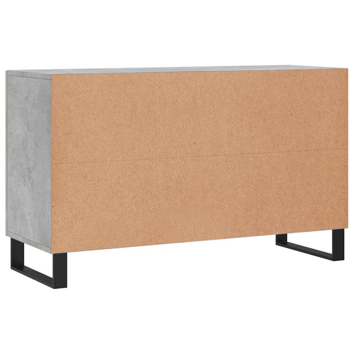 skænk 100x36x60 cm konstrueret træ betongrå
