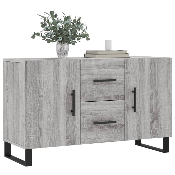 skænk 100x36x60 cm konstrueret træ grå sonoma-eg