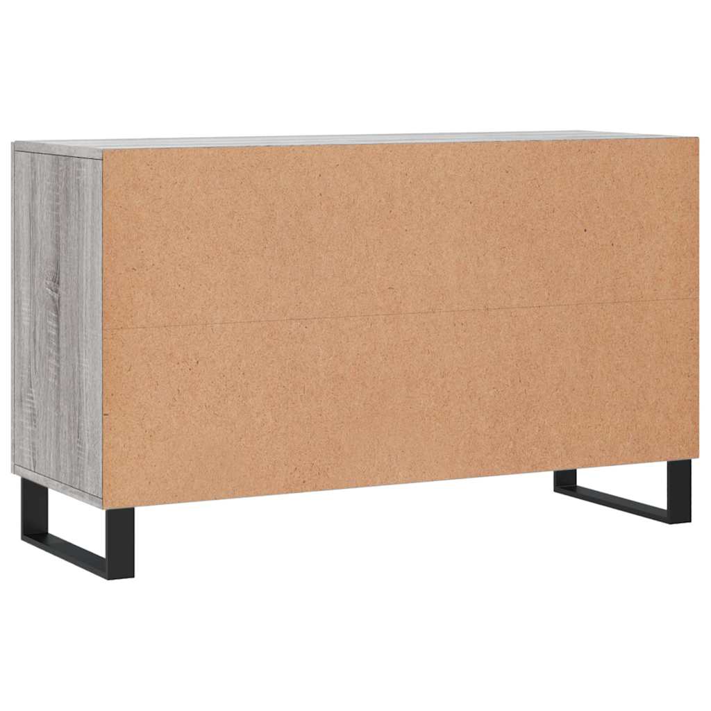 skænk 100x36x60 cm konstrueret træ grå sonoma-eg