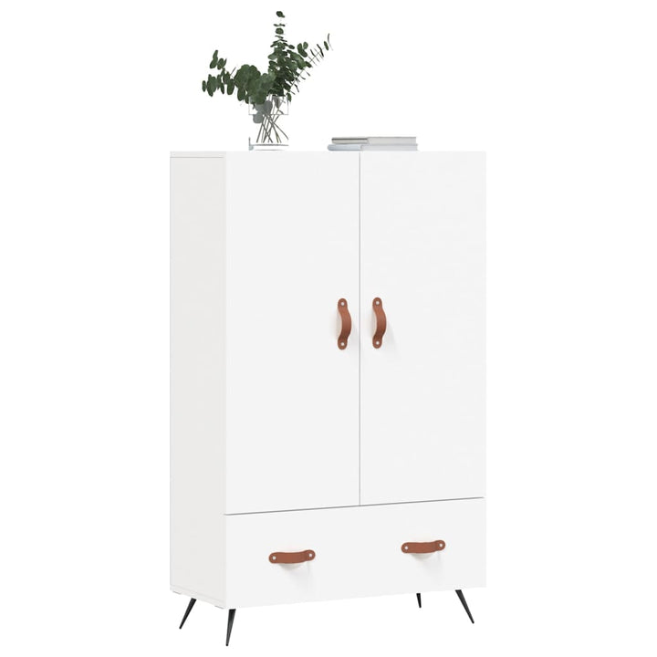 skab 69,5x31x115 cm konstrueret træ hvid