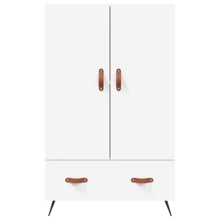 skab 69,5x31x115 cm konstrueret træ hvid