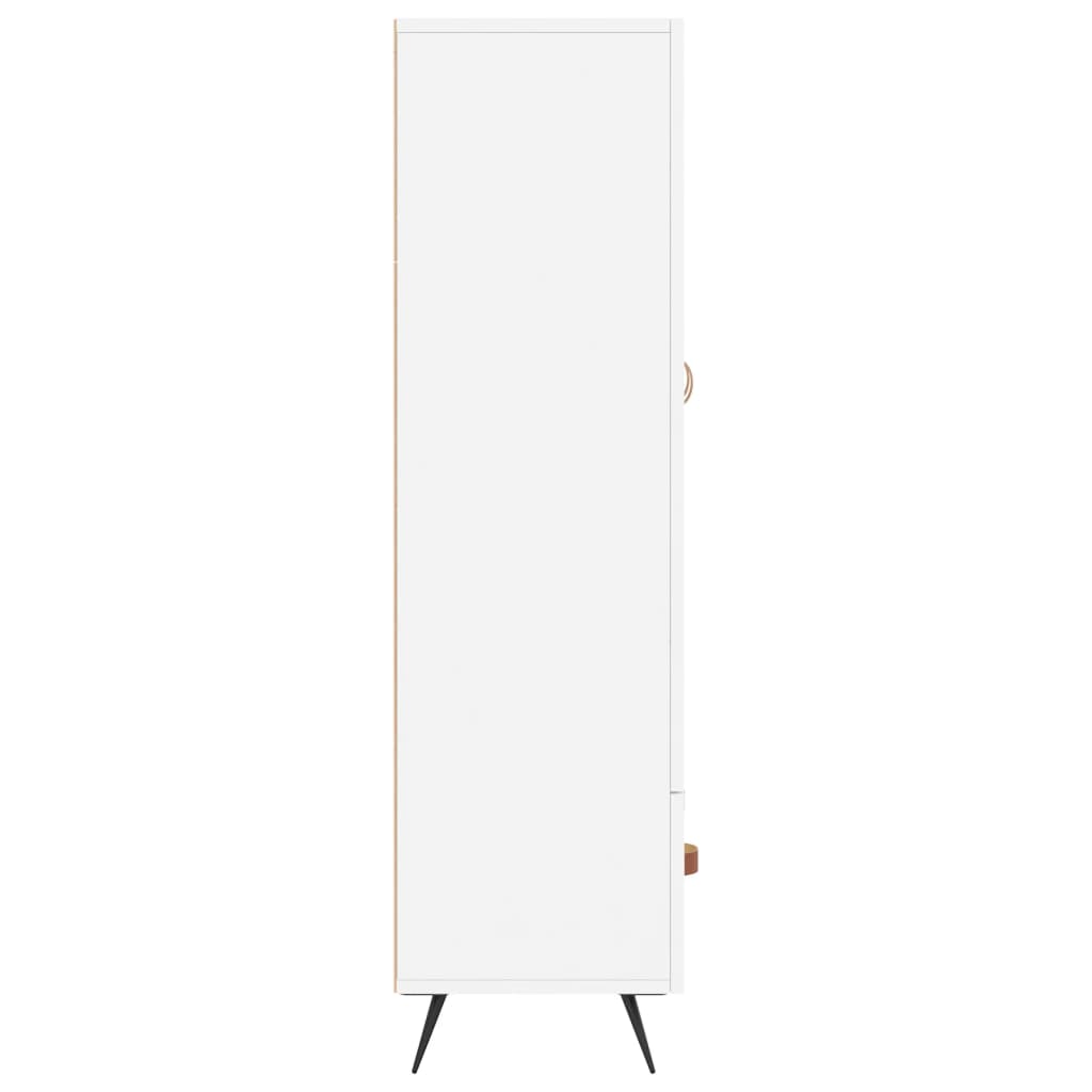 skab 69,5x31x115 cm konstrueret træ hvid