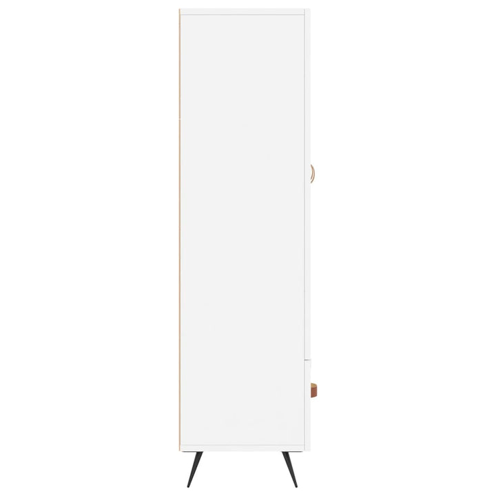 skab 69,5x31x115 cm konstrueret træ hvid