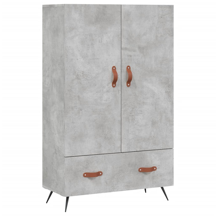 skab 69,5x31x115 cm konstrueret træ betongrå