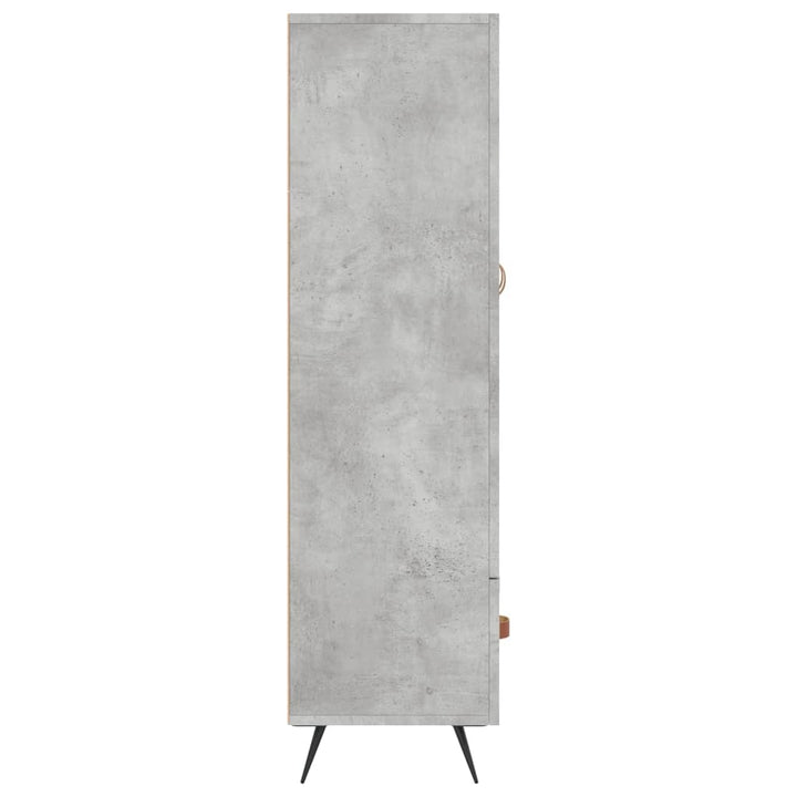 skab 69,5x31x115 cm konstrueret træ betongrå