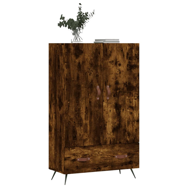 skab 69,5x31x115 cm konstrueret træ røget sonoma-eg