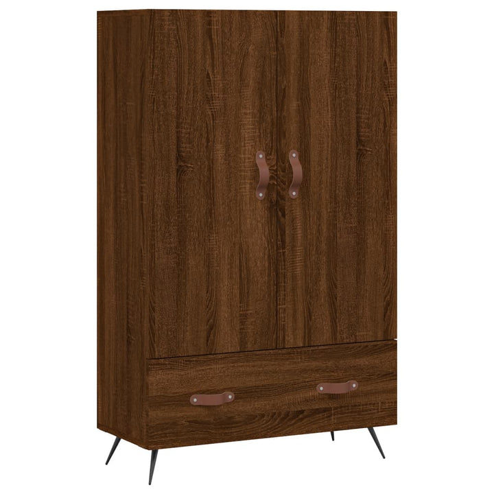 skab 69,5x31x115 cm konstrueret træ brun sonoma-eg