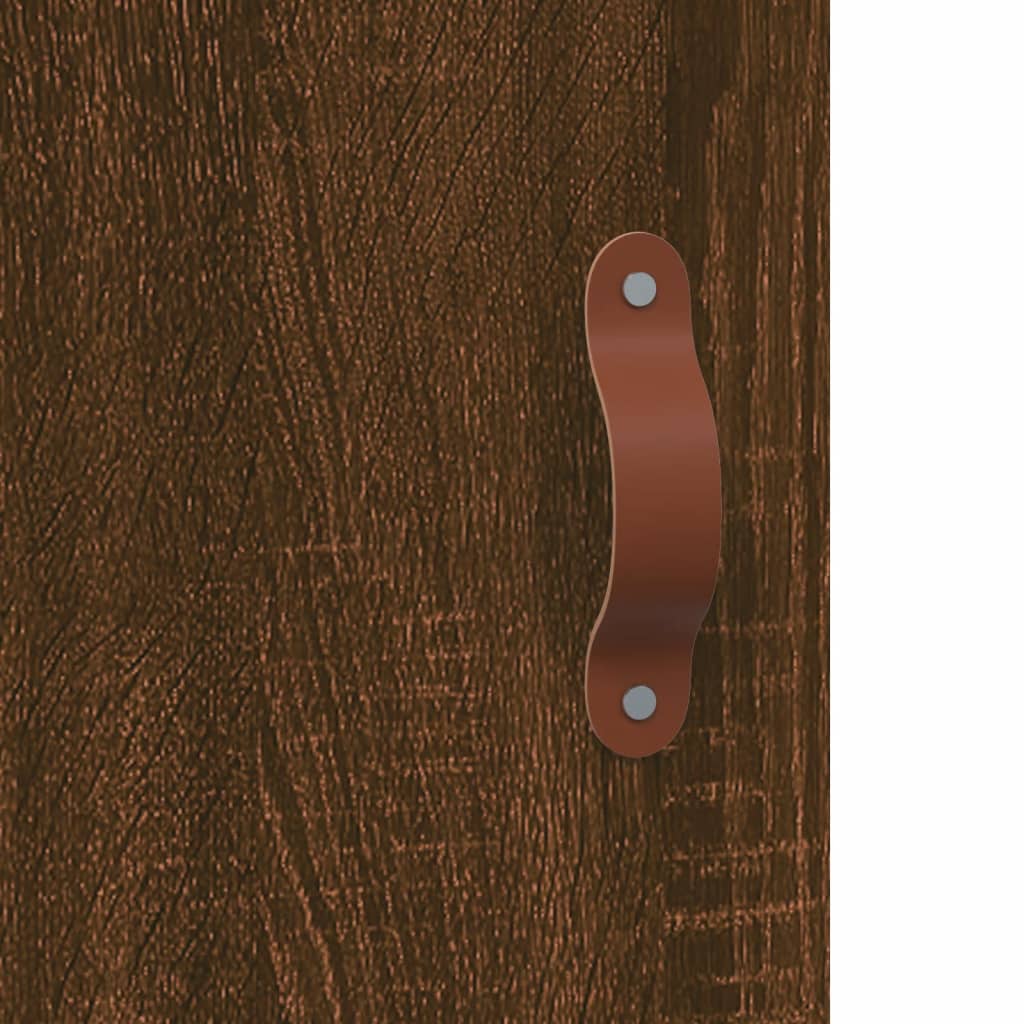 skab 69,5x31x115 cm konstrueret træ brun sonoma-eg