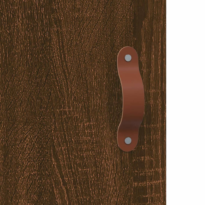 skab 69,5x31x115 cm konstrueret træ brun sonoma-eg