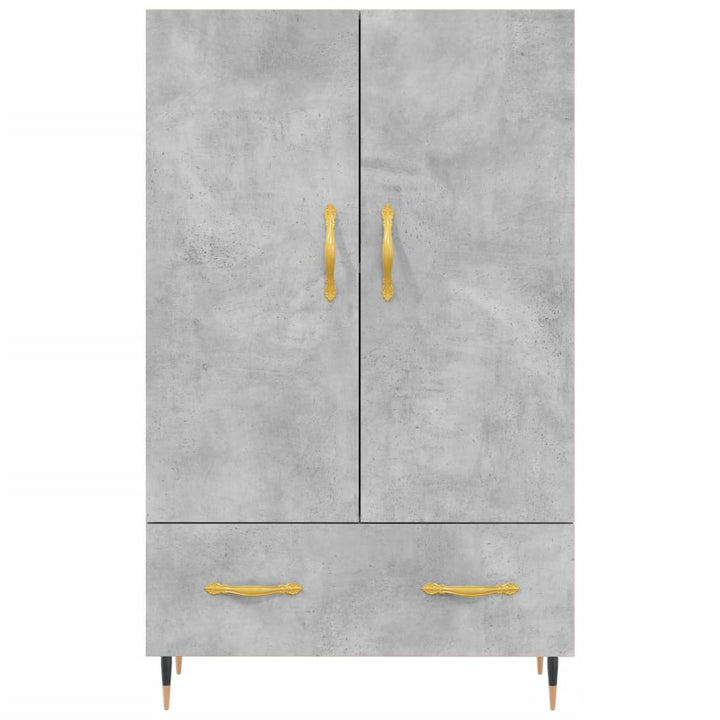 skab 69,5x31x115 cm konstrueret træ betongrå