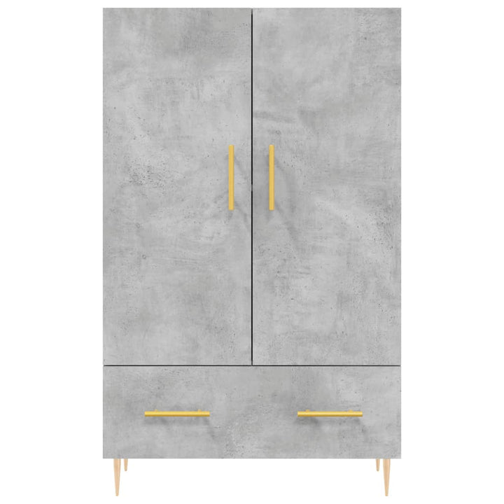 skab 69,5x31x115 cm konstrueret træ betongrå
