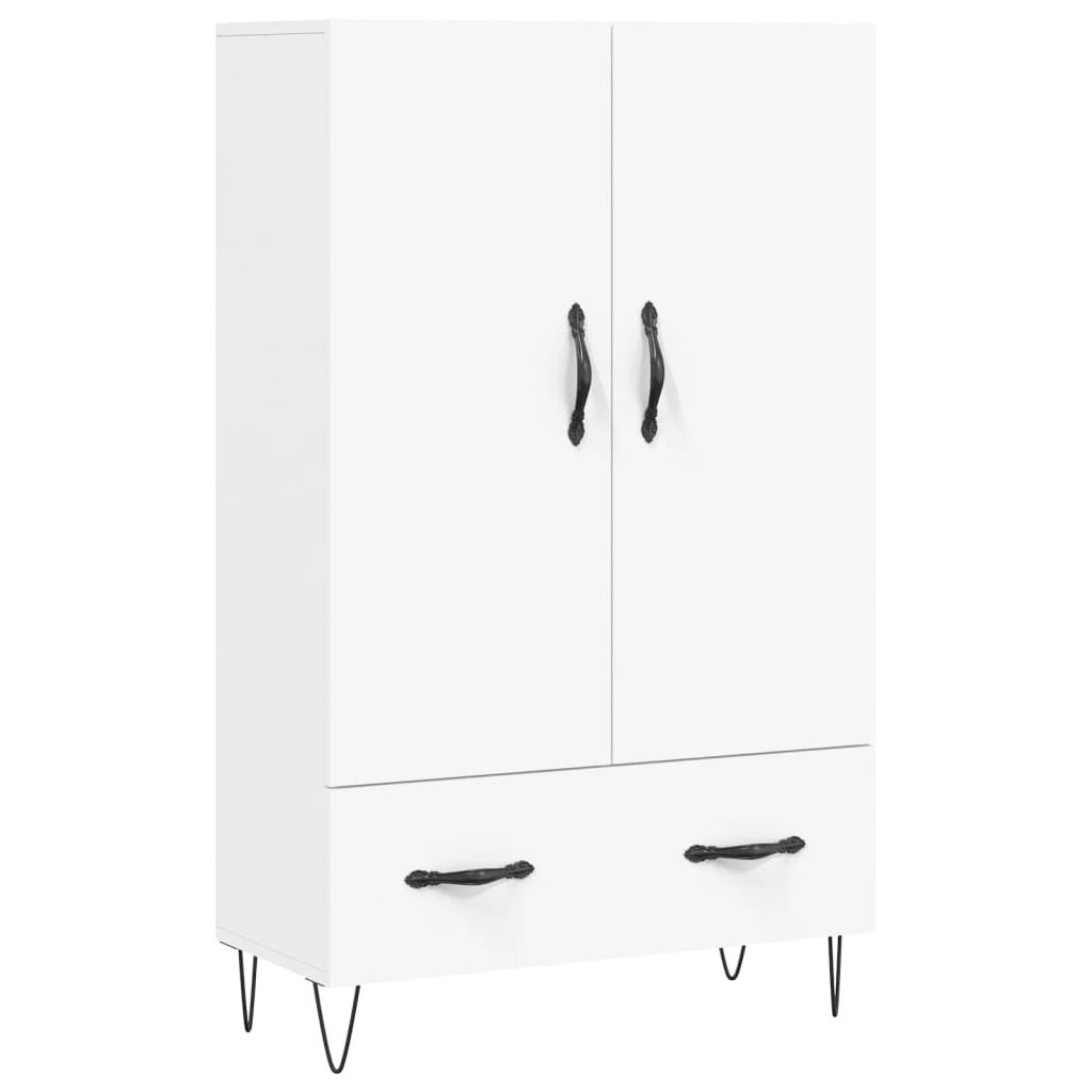 skab 69,5x31x115 cm konstrueret træ hvid
