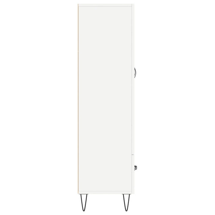 skab 69,5x31x115 cm konstrueret træ hvid