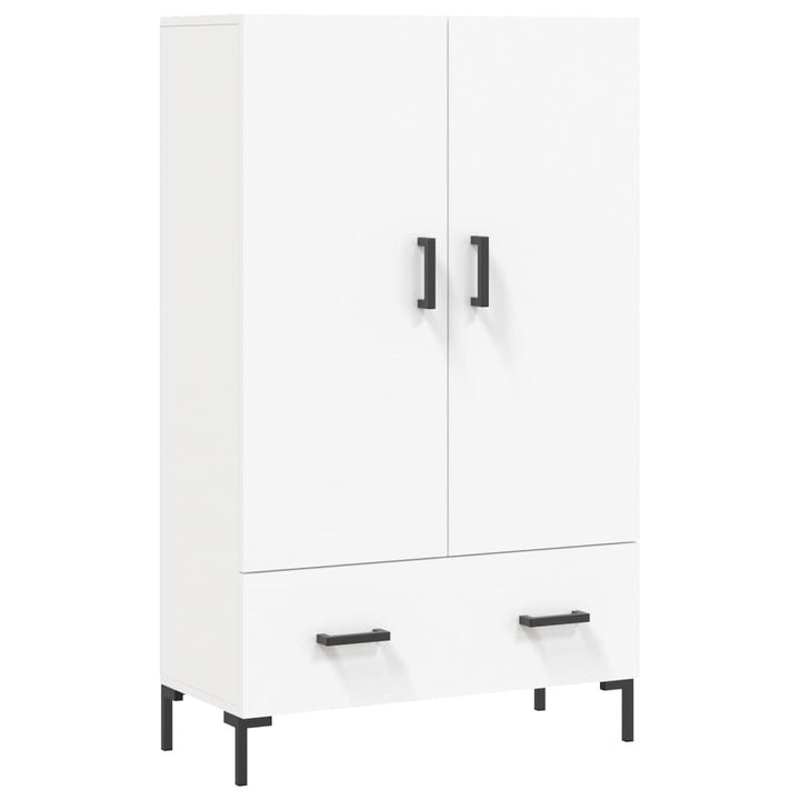 skab 69,5x31x115 cm konstrueret træ hvid