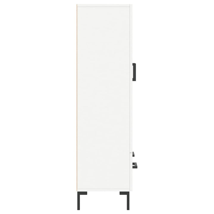 skab 69,5x31x115 cm konstrueret træ hvid