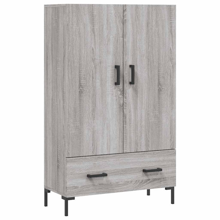 skab 69,5x31x115 cm konstrueret træ grå sonoma-eg
