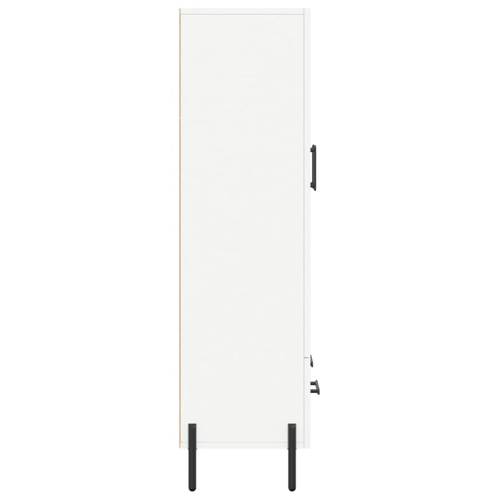 skab 69,5x31x115 cm konstrueret træ hvid