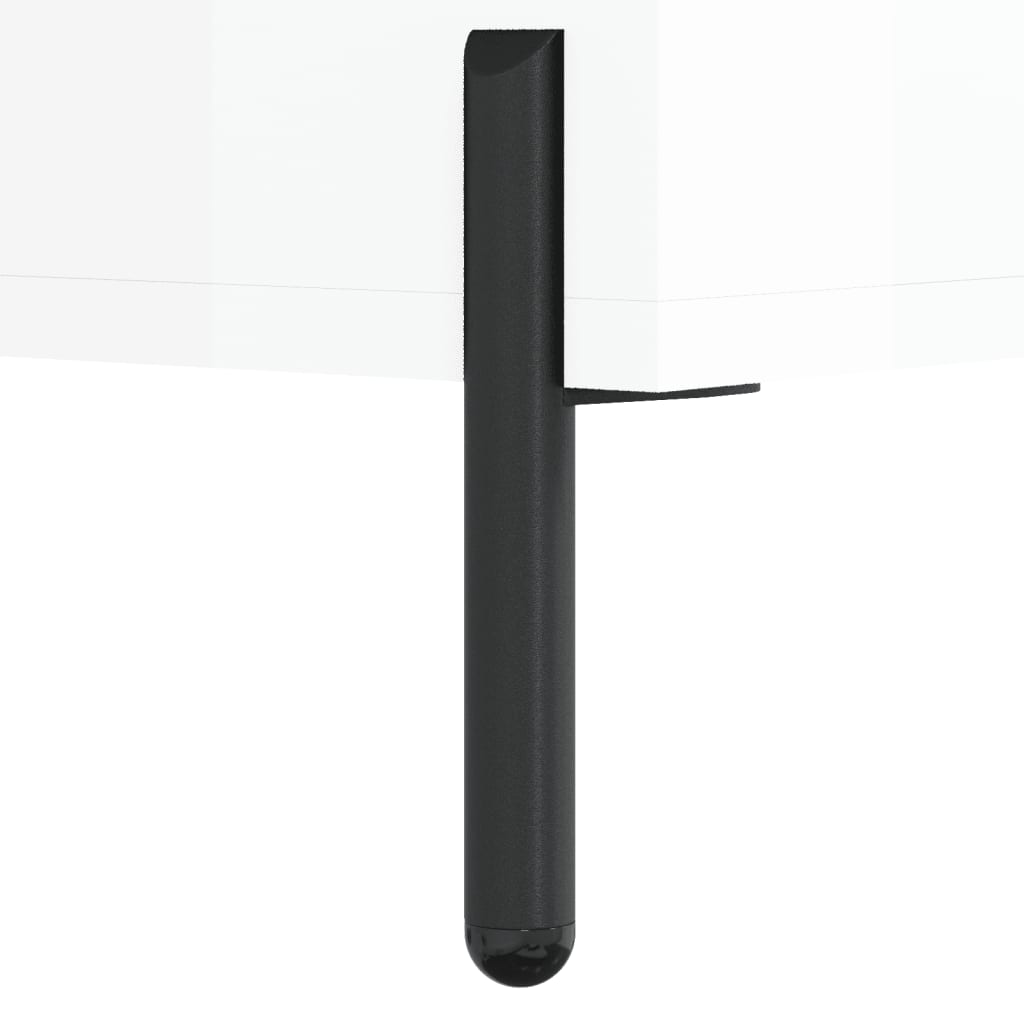 skab 69,5x31x115 cm konstrueret træ hvid højglans
