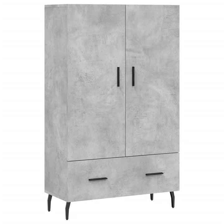 skab 69,5x31x115 cm konstrueret træ betongrå