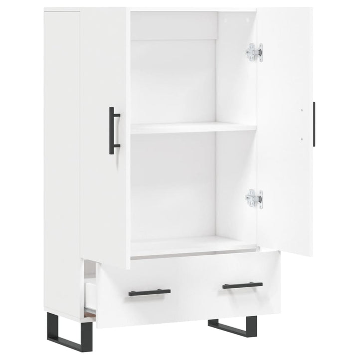 skab 69,5x31x115 cm konstrueret træ hvid