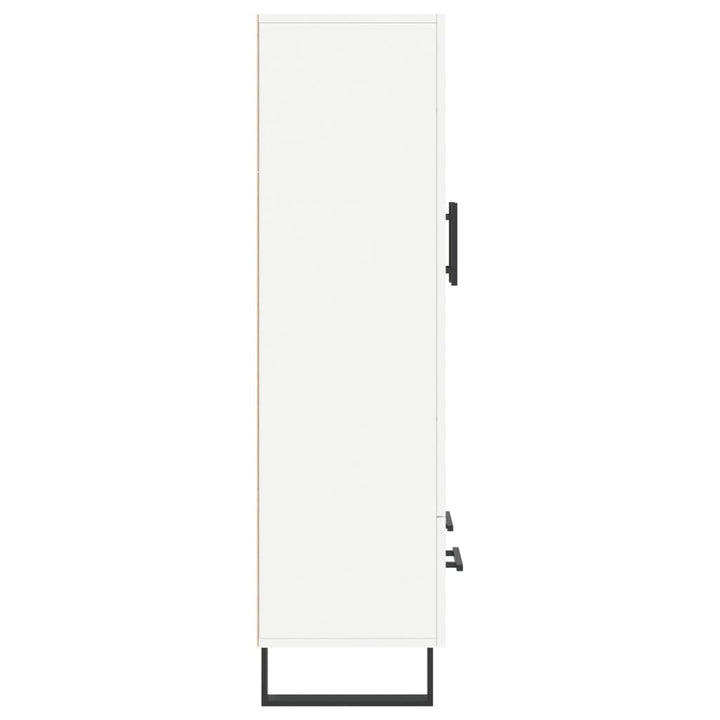 skab 69,5x31x115 cm konstrueret træ hvid
