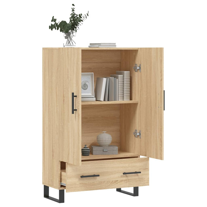 skab 69,5x31x115 cm konstrueret træ sonoma-eg