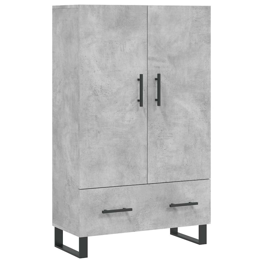 skab 69,5x31x115 cm konstrueret træ betongrå
